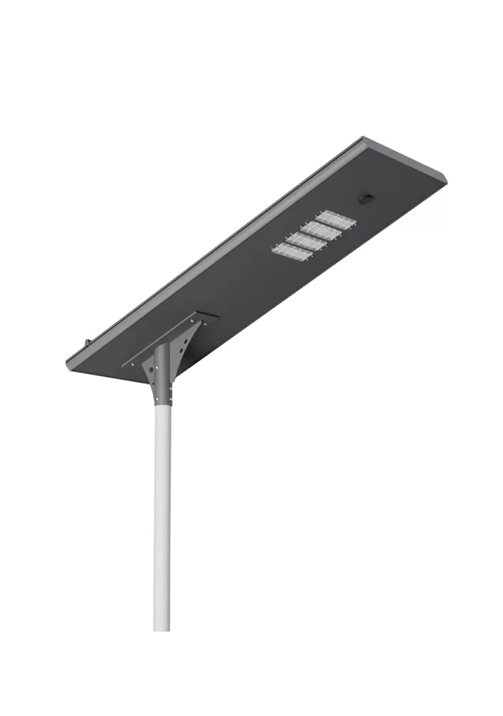 Luz de Rua Solar Tudo em Um com Autolimpeza