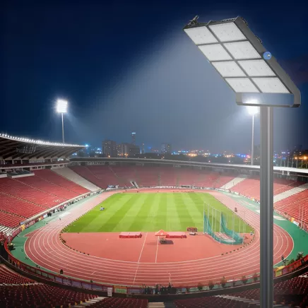 Iluminação abrangente do estádio