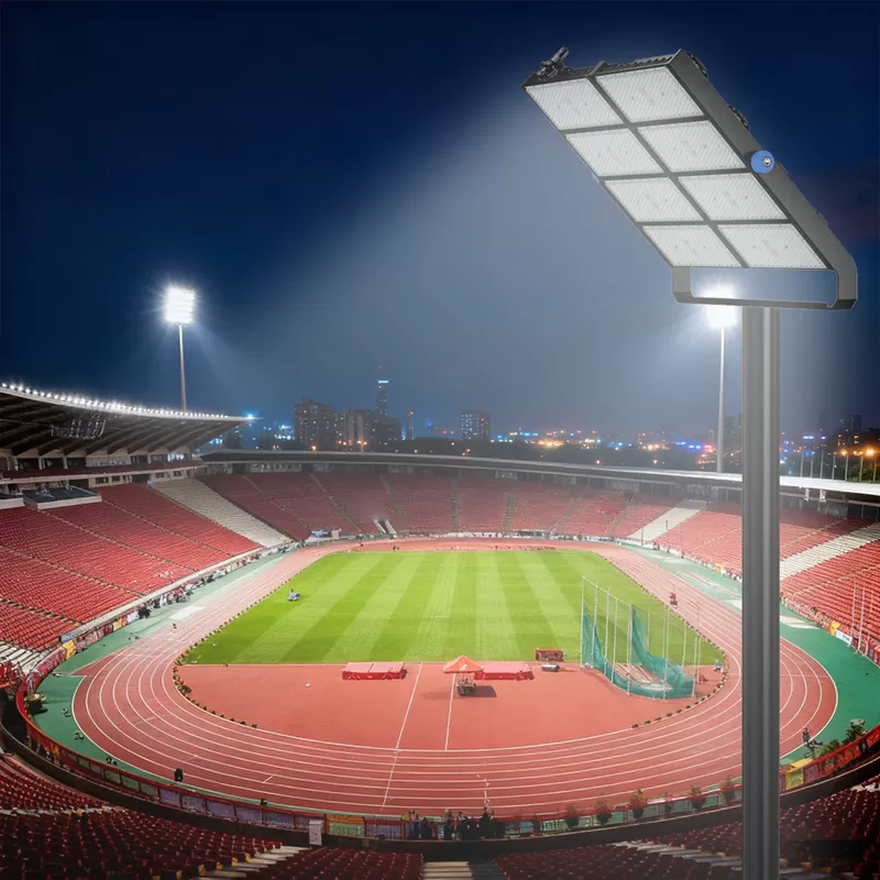 Iluminação abrangente do estádio