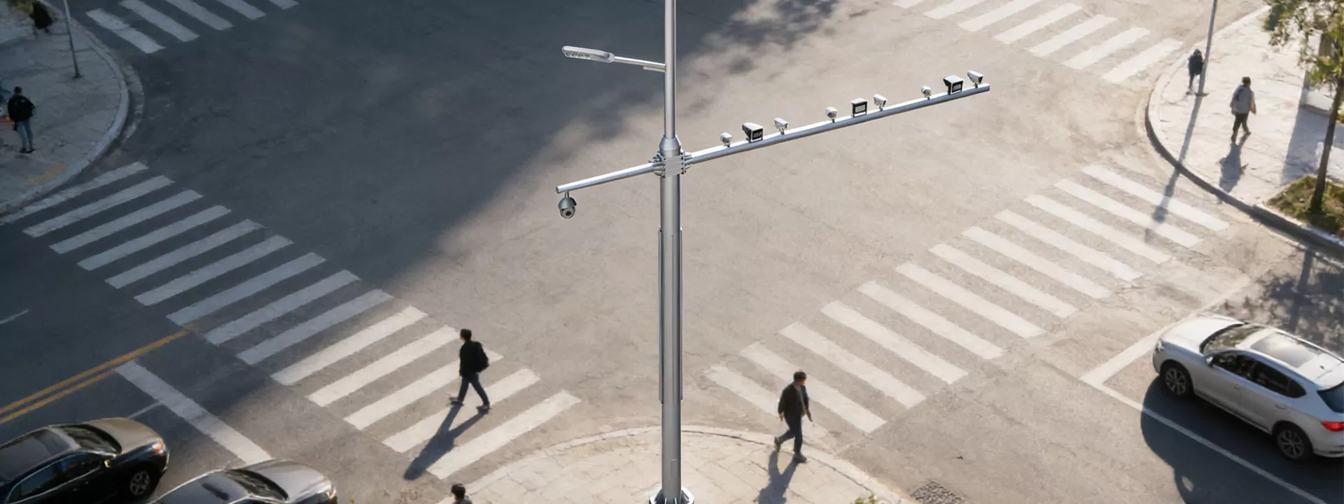 Como manter postes de luz de rua com CCTV?