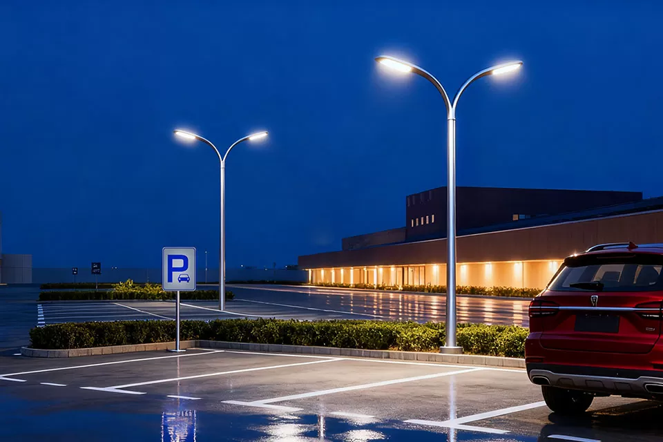Iluminação do aeroporto & do porto