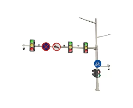 Poste de luz integrado
