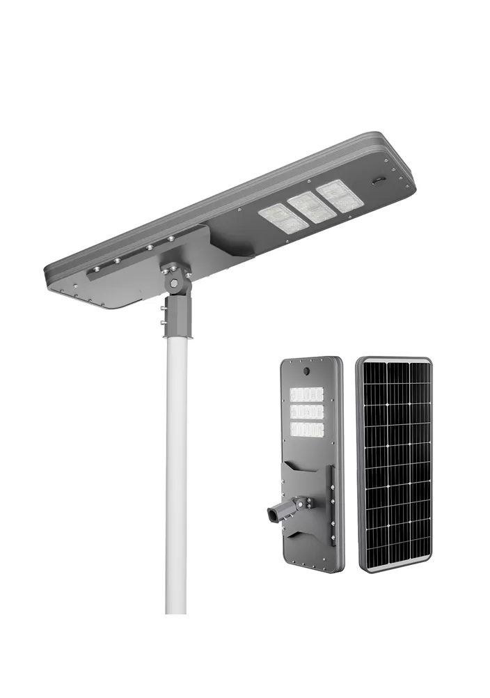 Controle inteligente tudo em uma luz de rua solar