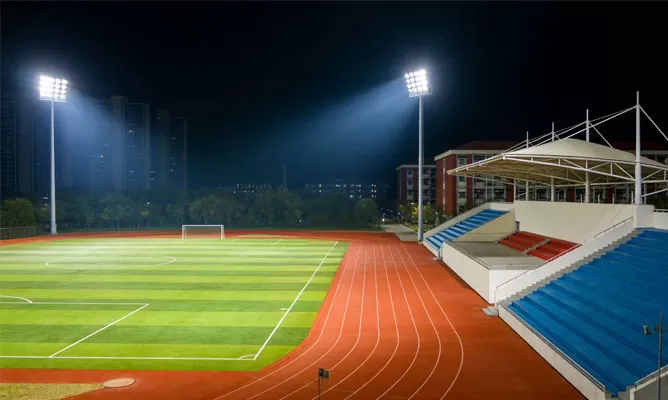 Vantagens chaves da iluminação do estádio: