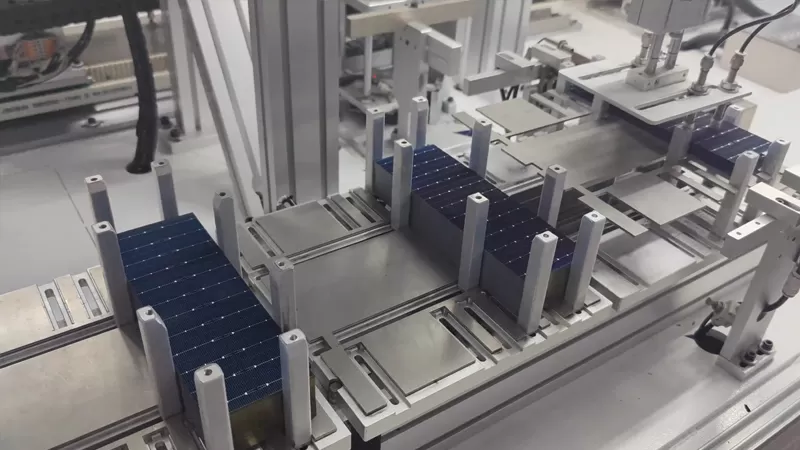 Produção de painéis solares