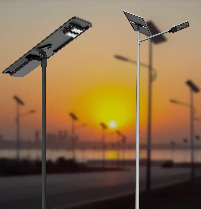 Luzes de rua solares e LED de alto desempenho