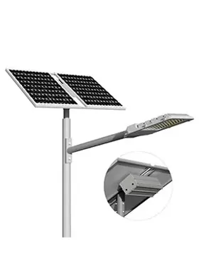 Luz de rua solar com bateria de lítio