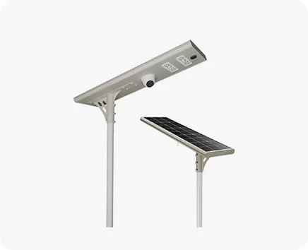 Luz de rua solar tudo em um