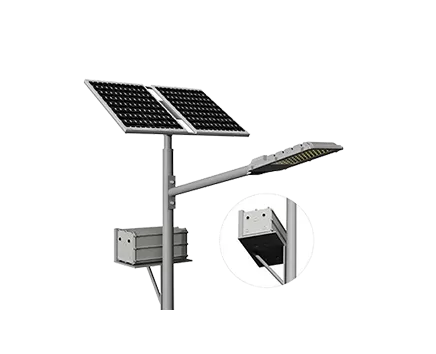 Luz de rua solar dividida