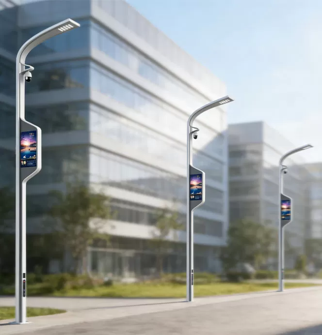 Quais dispositivos podem ser instalados em postes de luz inteligentes?