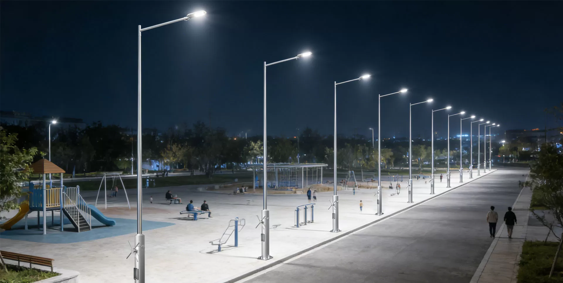 Onde são necessários postes de luz dobráveis?